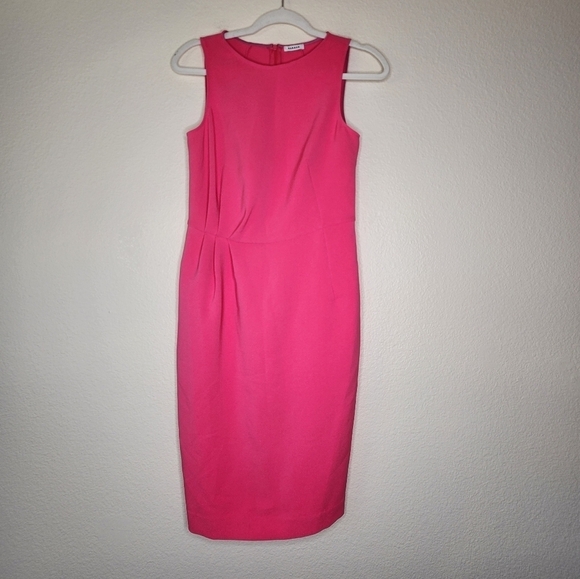 P.A.R.O.S.H. Pink Darter Waist Dress S - Picture 2 of 6